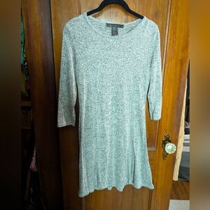 * Elegant Long Sleeve Gray Dress